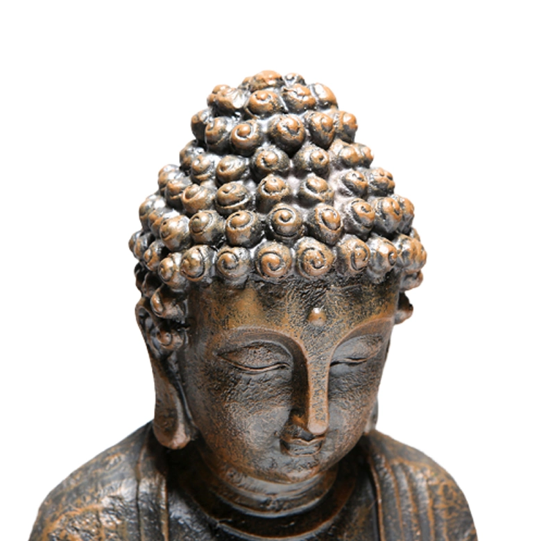 Quality Resin Serene Meditating Buddha Statue in a Minimalist Design for Home Decoration