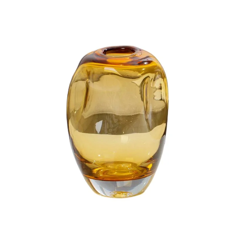 Amber Home Decoration Glass Vase